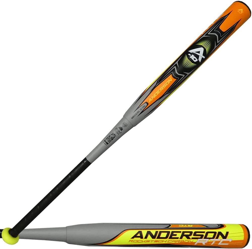Anderson Rocketech Carbon -10 Fastpitch Softball Bat â Balanced Two-Piece Composite 2022 Model (31/21OZ)