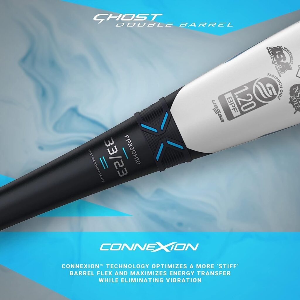 Easton | 2023 | Ghost Double Barrel Fastpitch Softball Bat | Approved for All Fields | -11 / -10 / -9 / -8 Drop | 2 Pc. Composite