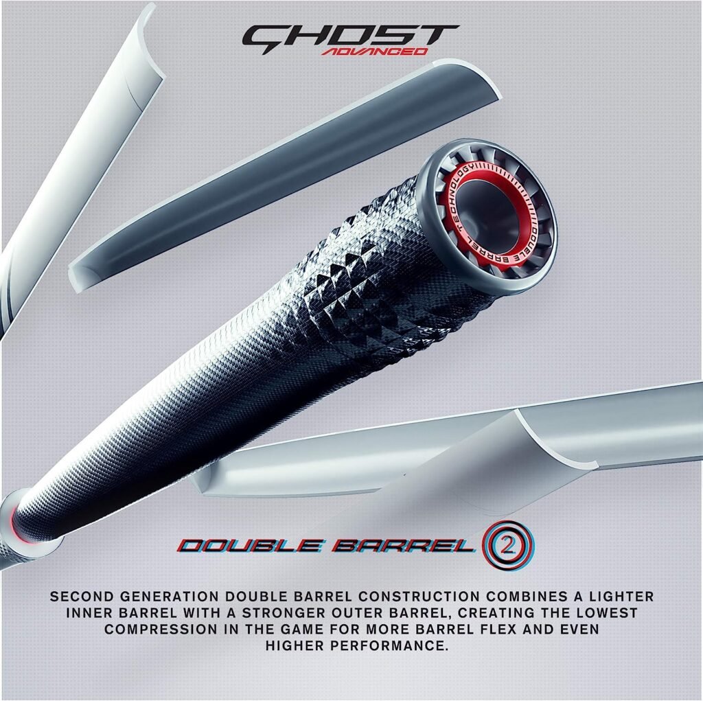 Easton | GHOST ADVANCED Fastpitch Softball Bat | Approved for All Fields | -11 / -10 / -9 / -8 | 2 Pc. Composite