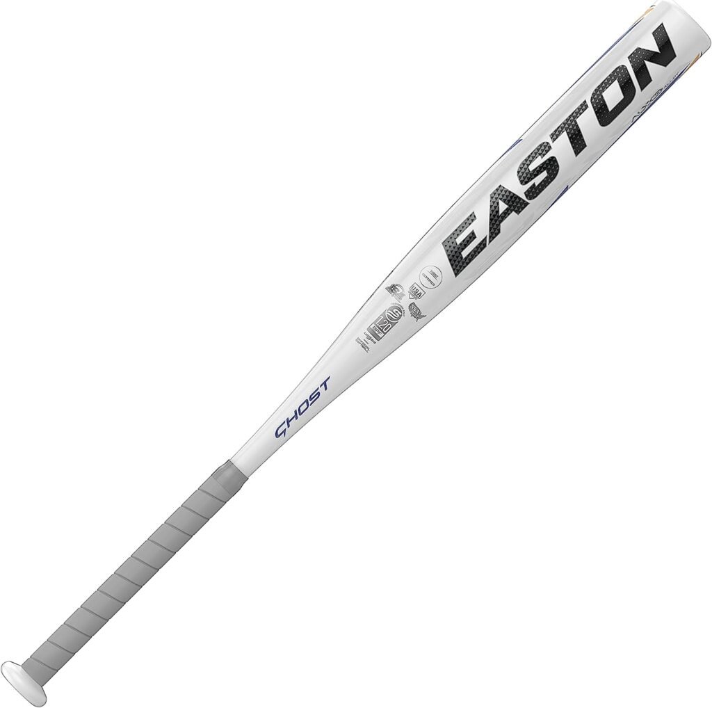 Easton GHOST Fastpitch Softball Bat | -11 | 1 Pc. Aluminum | Approved for All Fields