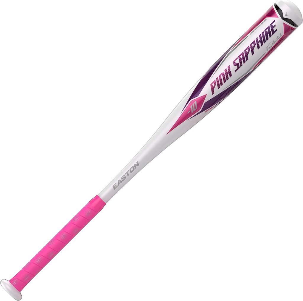Easton | PINK SAPPHIRE Fastpitch Softball Bat | Approved for All Fields | -10 Drop | 1 Pc. Aluminum