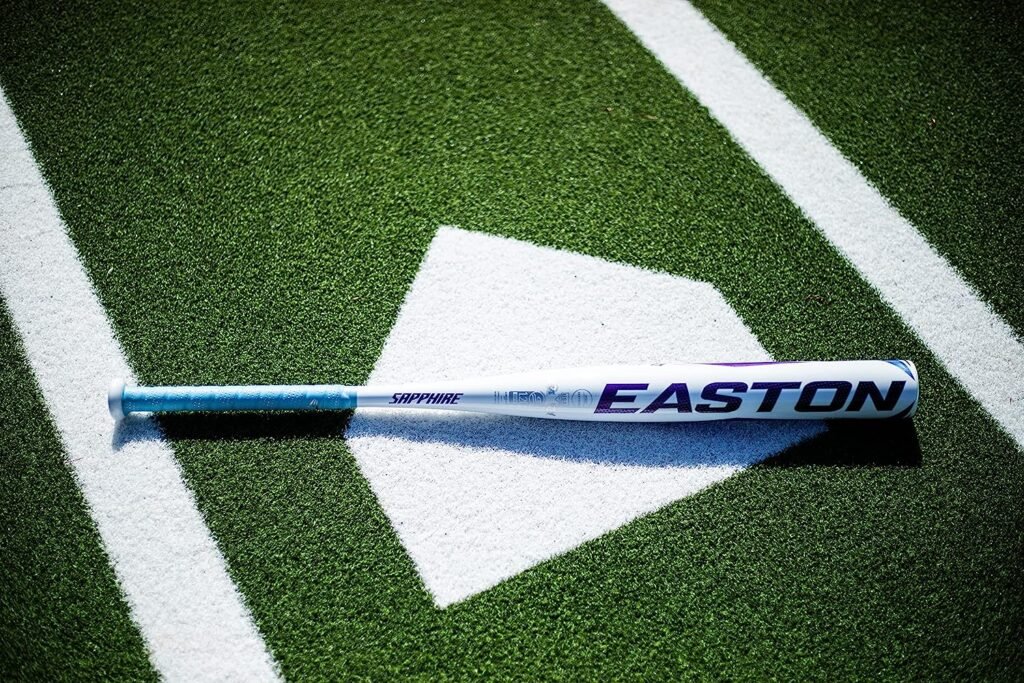 Easton SAPPHIRE Fastpitch Softball Bat | -12 | 1 Pc. Aluminum | Approved for All Fields