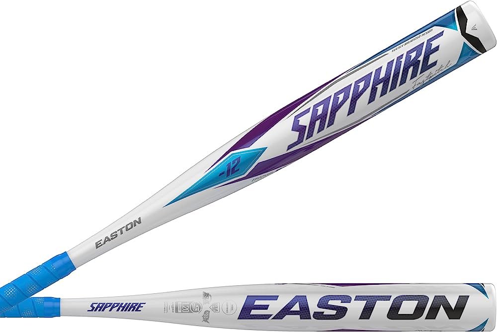 Easton SAPPHIRE Fastpitch Softball Bat | -12 | 1 Pc. Aluminum | Approved for All Fields