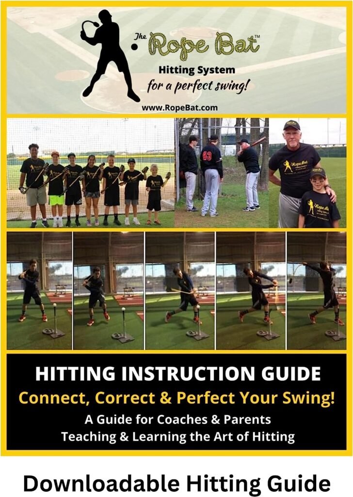 Rope Bat - The Ultimate Hitting System - Baseball  Softball Swing Trainer, Training Tool, Batting Aid