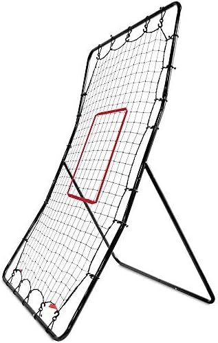 SKLZ PitchBack Baseball and Softball Pitching Net and Rebounder, Black/Red, 2 9 x 4 8