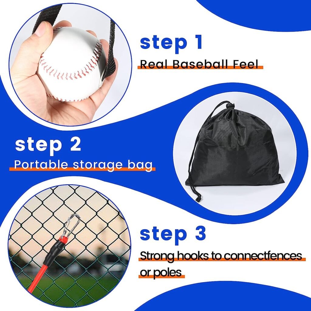 Davllin Baseball Resistance Trainer,Training Aid for Baseball Softball Pitchers,Interchangeable Grips to Build Arm Strength,Arm Bands for Baseball Players,Baseball Throwing Trainer,Great to Warm-Up