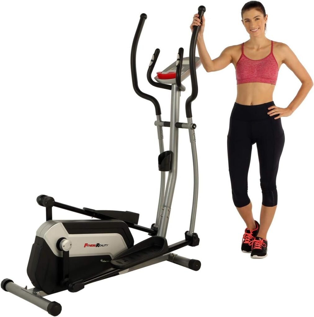 Fitness Reality Ei7500XL Bluetooth Smart Cloud Fitness Magnetic Elliptical, 18 Inch Stride Length, Goal Setting and Free App
