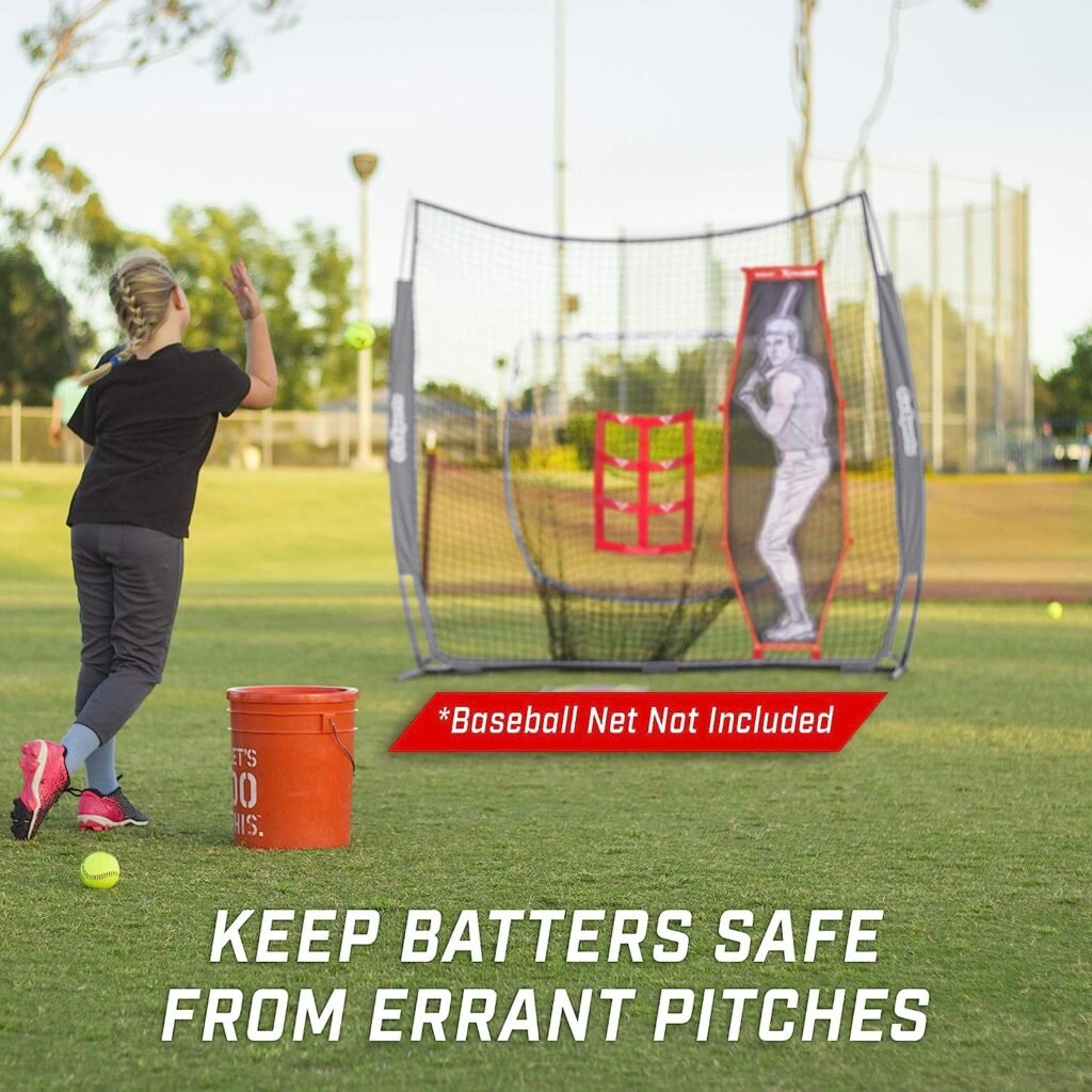 GoSports Baseball  Softball Pitching Kit - Practice Accuracy Training with Strike Zone  XTRAMAN Dummy Batter
