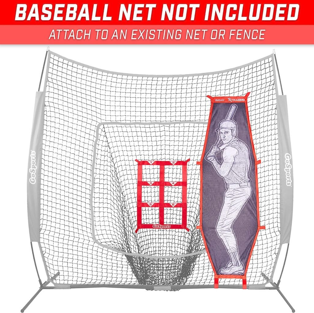 GoSports Baseball  Softball Pitching Kit - Practice Accuracy Training with Strike Zone  XTRAMAN Dummy Batter