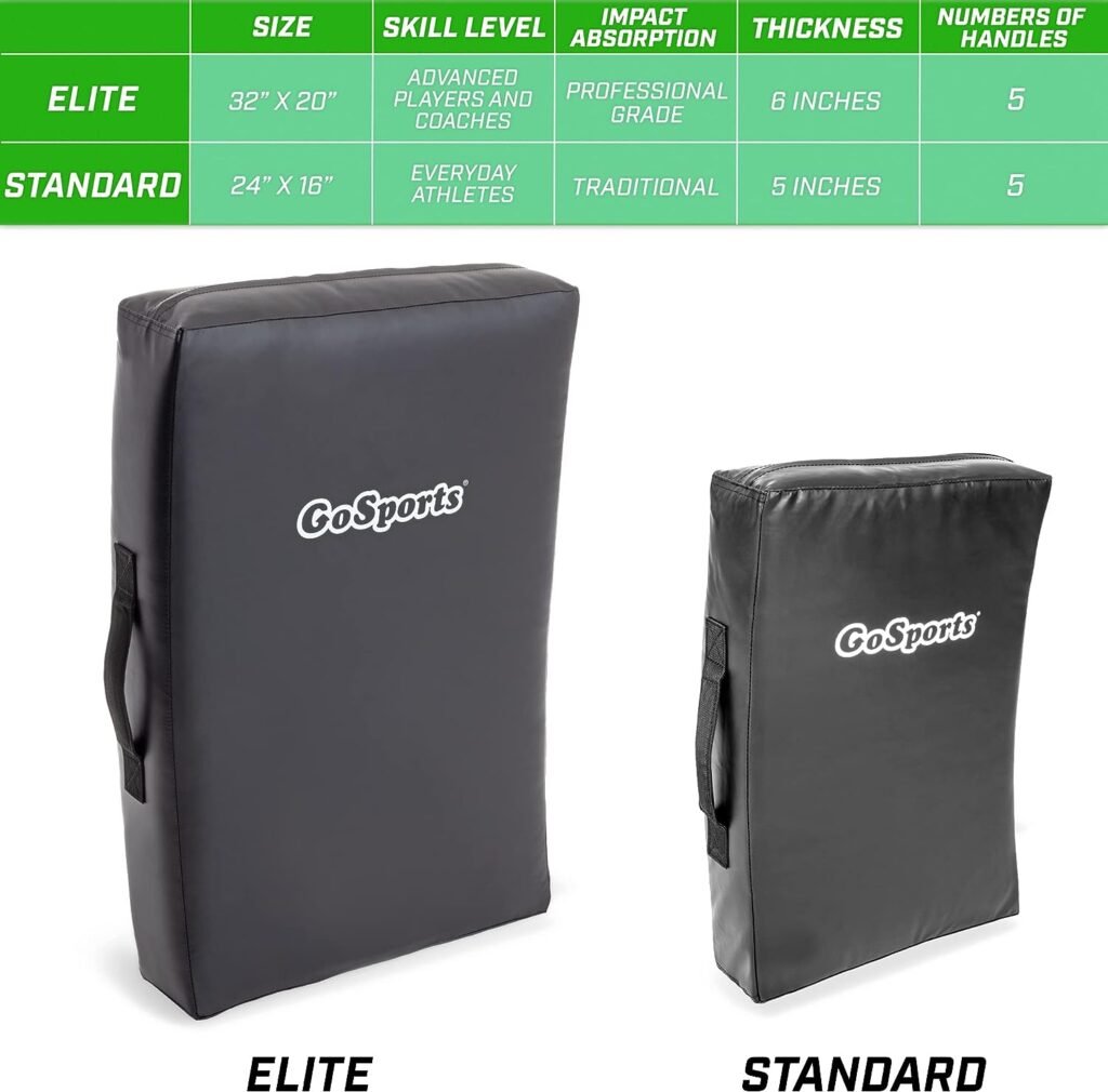 GoSports Blocking Pads - Great for Martial Arts  Sports Training (Football, Basketball, Hockey, Lacrosse and More) - Standard or XL Sizes