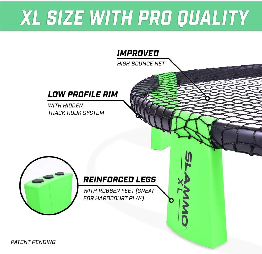 GoSports Slammo XL Game Set Huge 48 Inch Net Great for Beginners, Younger Players or Group Play