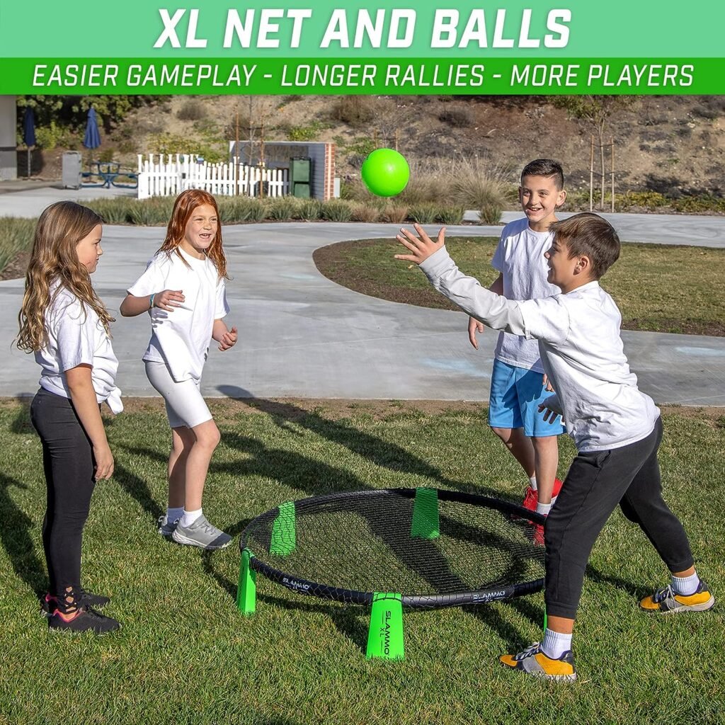 GoSports Slammo XL Game Set Huge 48 Inch Net Great for Beginners, Younger Players or Group Play