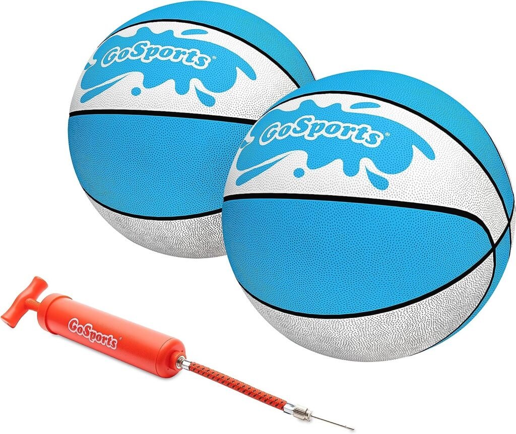 GoSports Water Basketballs 2 Pack - Choose Between Size 3 and Size 6, Great for Swimming Pool Basketball Hoops