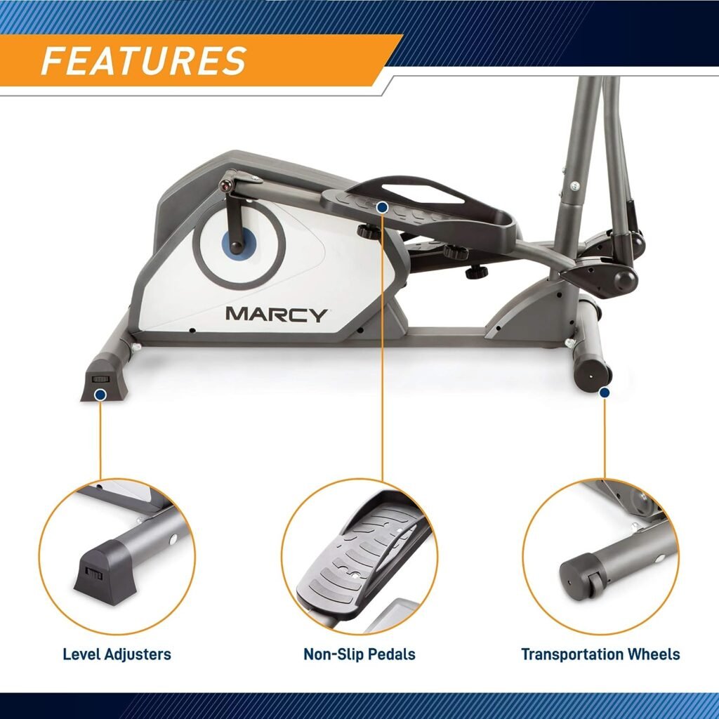 Marcy Magnetic Elliptical Trainer Cardio Workout Machine