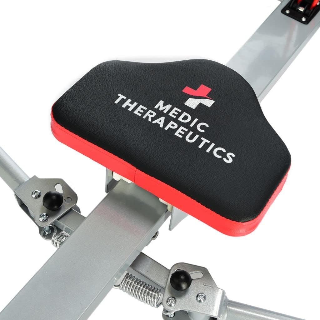Medic Therapeutics Portable Fitness Rowing Machine W/Adjustable Resistance