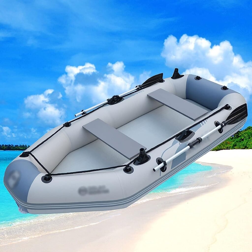 MINDONG HZH Inflatable Boats Adults Inflatable Dinghy Boat Kayak Rafts Touring Kayaks Fishing Rafting Summer Water Sports Have Fun Camouflage