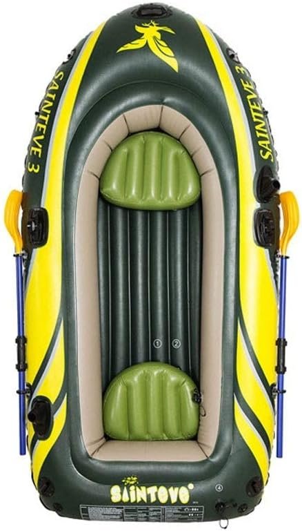 MINDONG HZH Inflatable Kayak Boat,Inflatable Boat Set, with Oars + Inflator,Rubber Explorer Boat Kayak Canoe Fishing Outdoor Rafting Water Sports