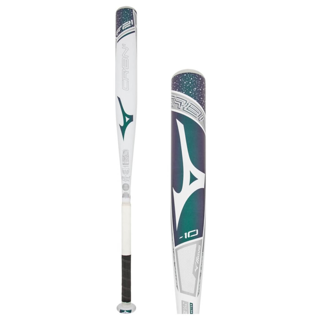 Mizuno F21-CRBN 1 -13 | -10 | -9 | -8 | Fastpitch Softball Bat | 2021 | 1 Piece Composite | X-Zone Technology | Double Wall Barrel | Anti-Shock Construction | Speed-Helix Grip | Approved All Fields