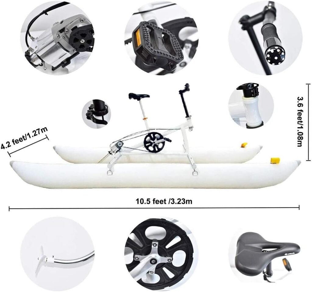 Pedal Bicycle Boat Inflatable Kayak Water Bikes Water Sports Touring Kayaks