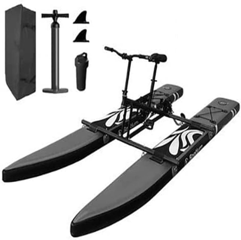 PULME Water Touring Kayaks,Water Leisure Bicycles, Inflatable Bicycle,Sports Fishing Touring,Water Sports Equipment,Inflatable Kayak Bikeboat for Lake, Outdoor Pedal Bicycle Boat