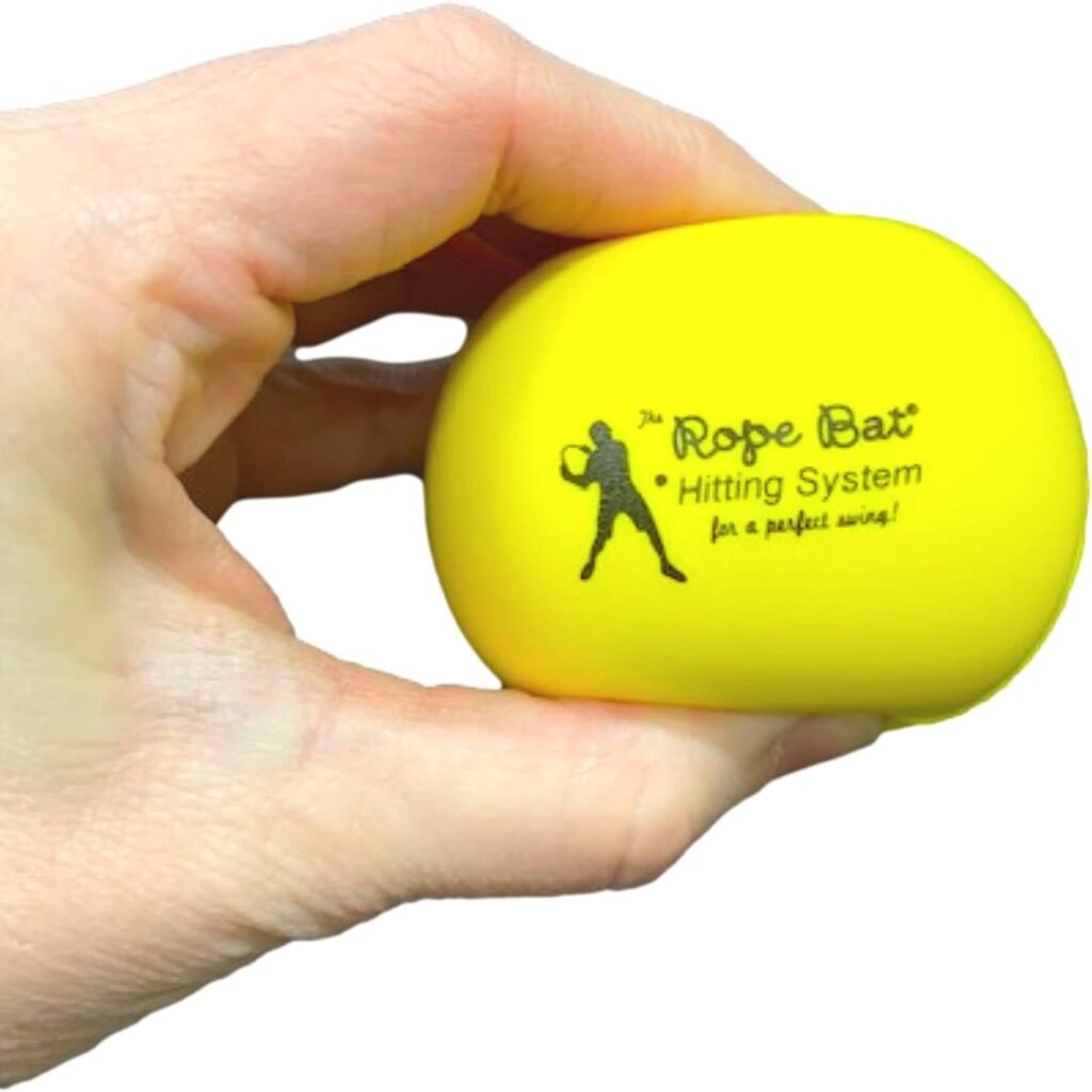 Rope Bat Soft Training Balls - Baseball  Softball Lightweight, Soft, Foam Training Balls - Indoor/Outdoor/Anywhere Batting Practice