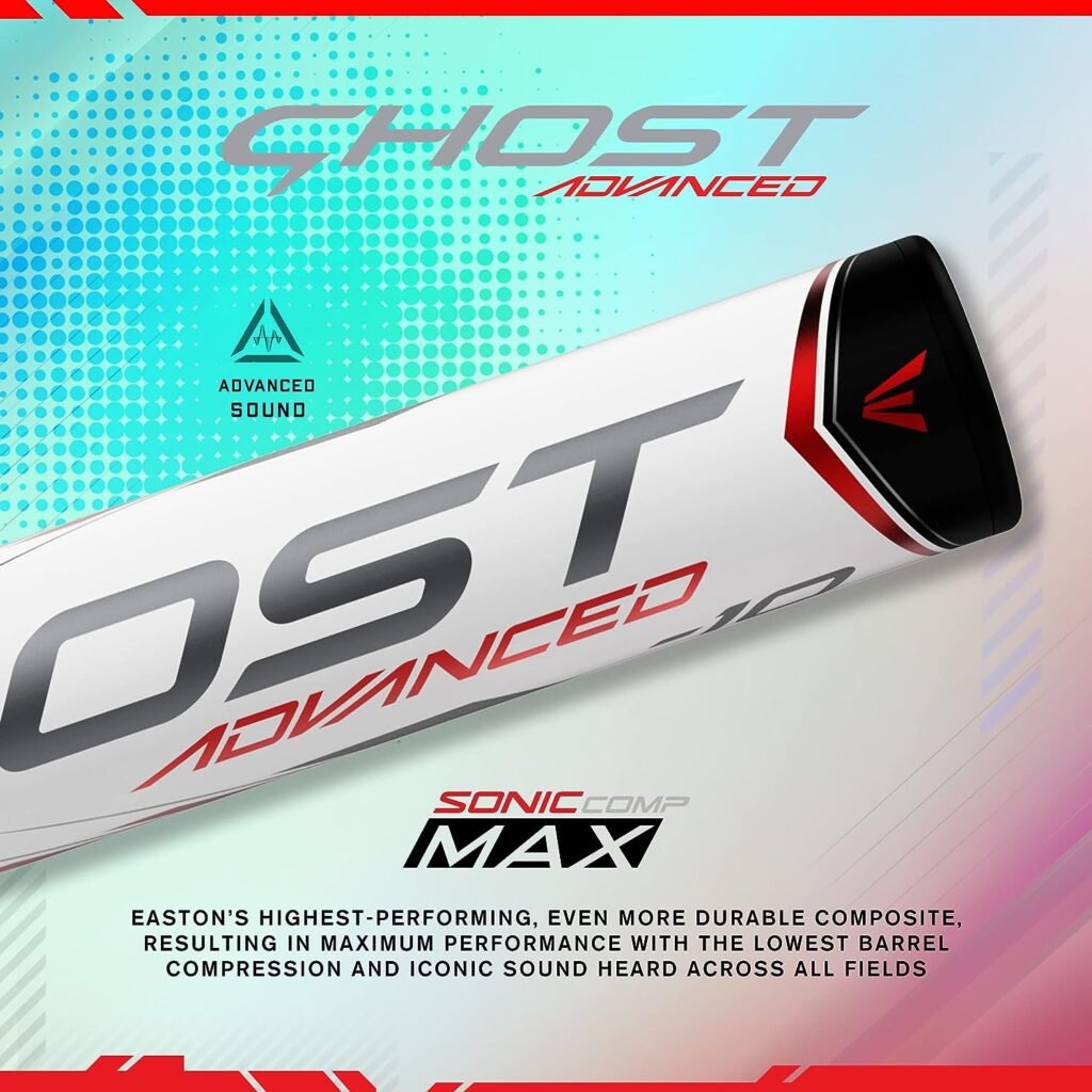 Easton | Ghost Advanced Fastpitch Softball Bat | Approved for All Fields | -11 / -10 / -9 / -8 | 2 Pc. Composite