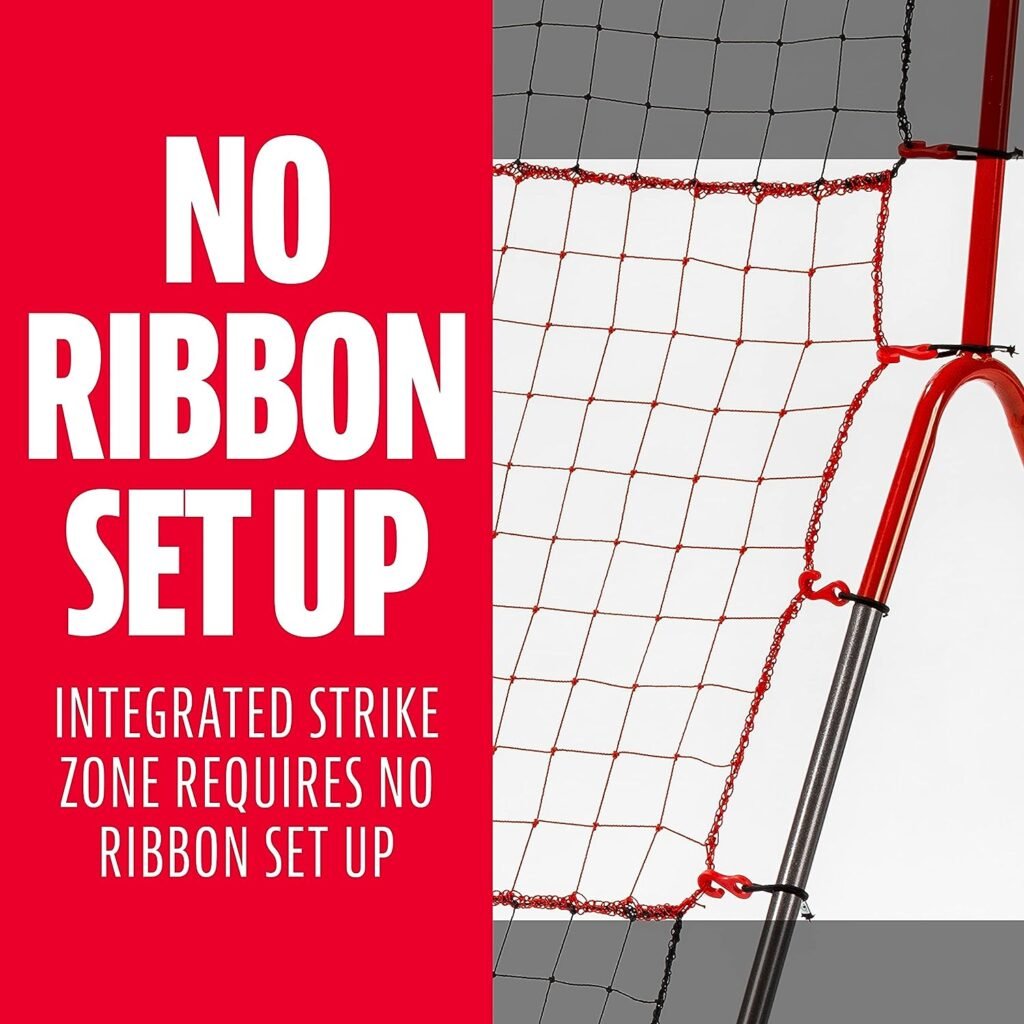 Franklin Sports Baseball Pitching Target and Rebounder Net - 2-in-1 Switch Hitter Pitch Trainer + Pitchback Net - Pitching Target with Hitter + Strikezone