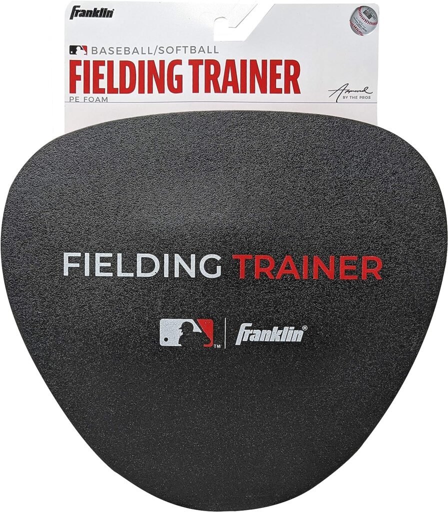 Franklin Sports MLB Fielding Trainer - PE Foam - Training - Infield - Field - Left + Right Hand - Baseball + Softball + Tee Ball