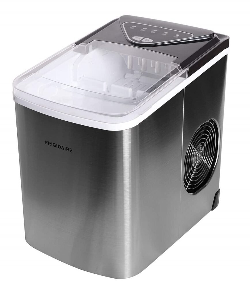 Frigidaire EFIC123-SS Counter Top Maker, Produces 26 pounds Ice per Day, Stainless Steel, Stainless