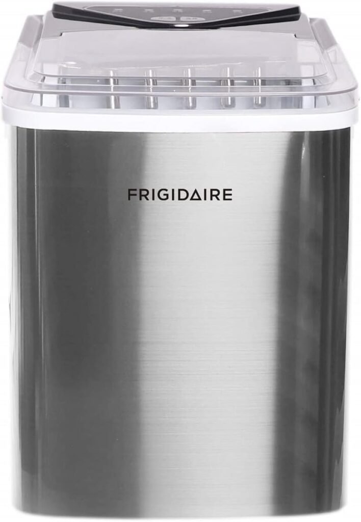 Frigidaire EFIC123-SS Counter Top Maker, Produces 26 pounds Ice per Day, Stainless Steel, Stainless