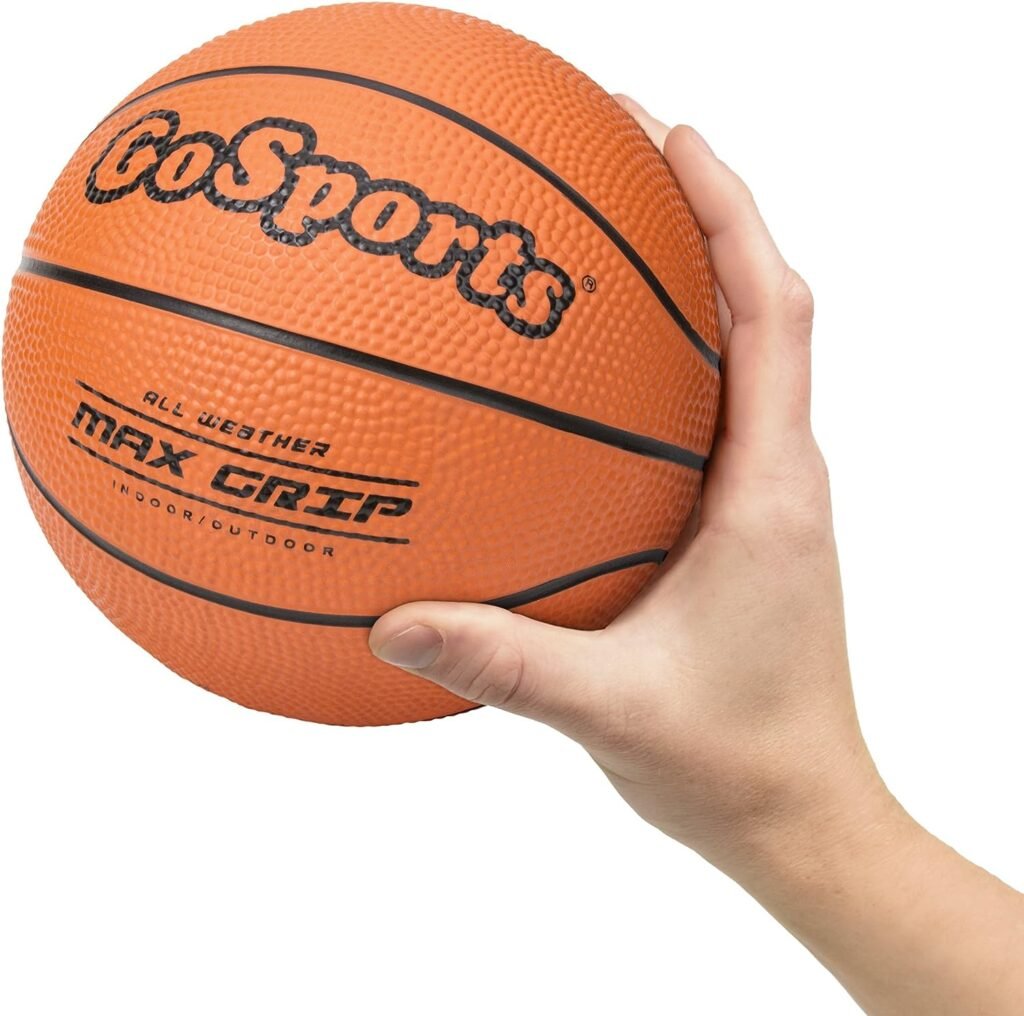 GoSports 7 Inch Mini Basketball 3 Pack with Premium Pump - Perfect for Mini Hoops or Training