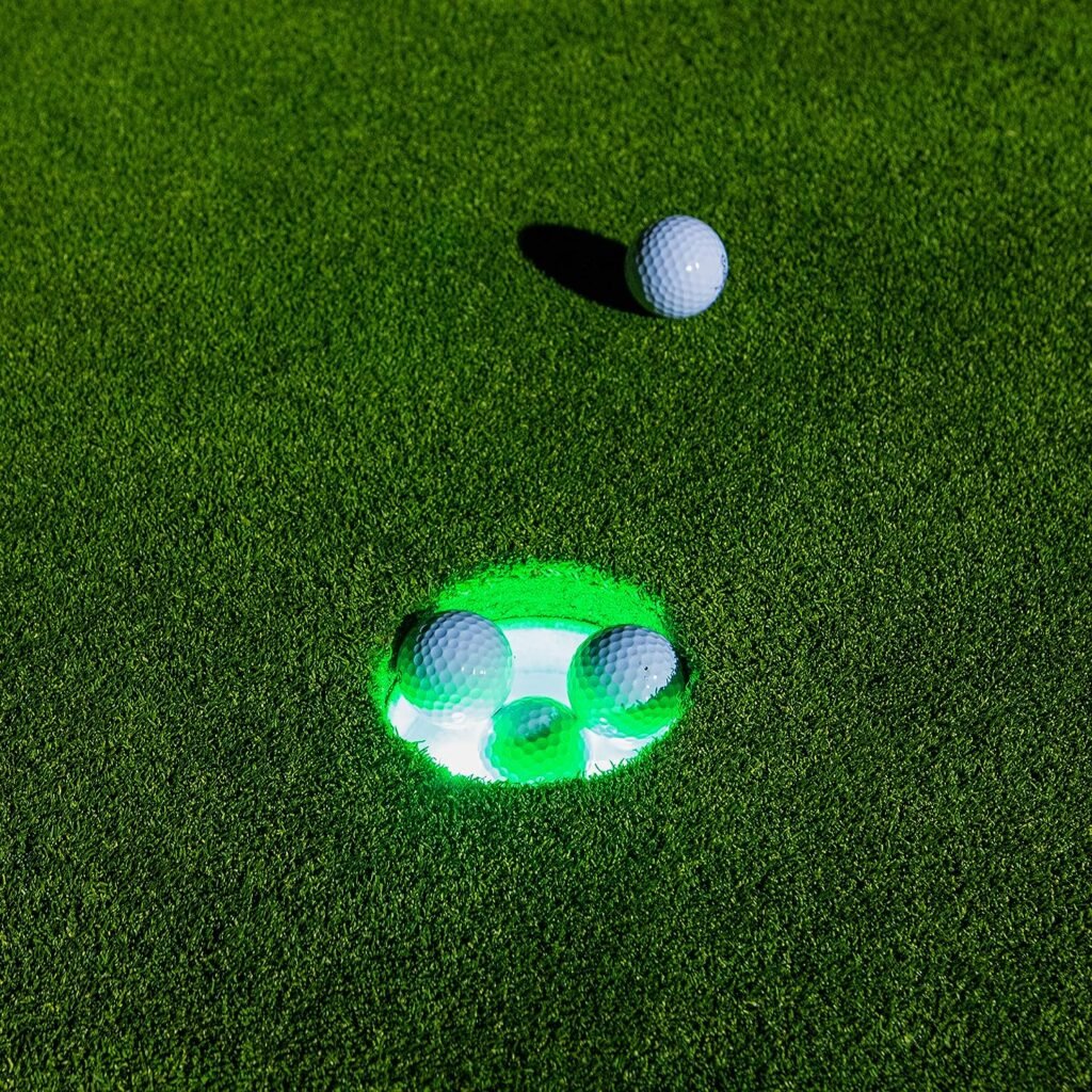 GoSports Light Up Golf Hole Lights 3 Pack - Great for Low Light Golf Play, Putting Practice, Chipping Practice and More