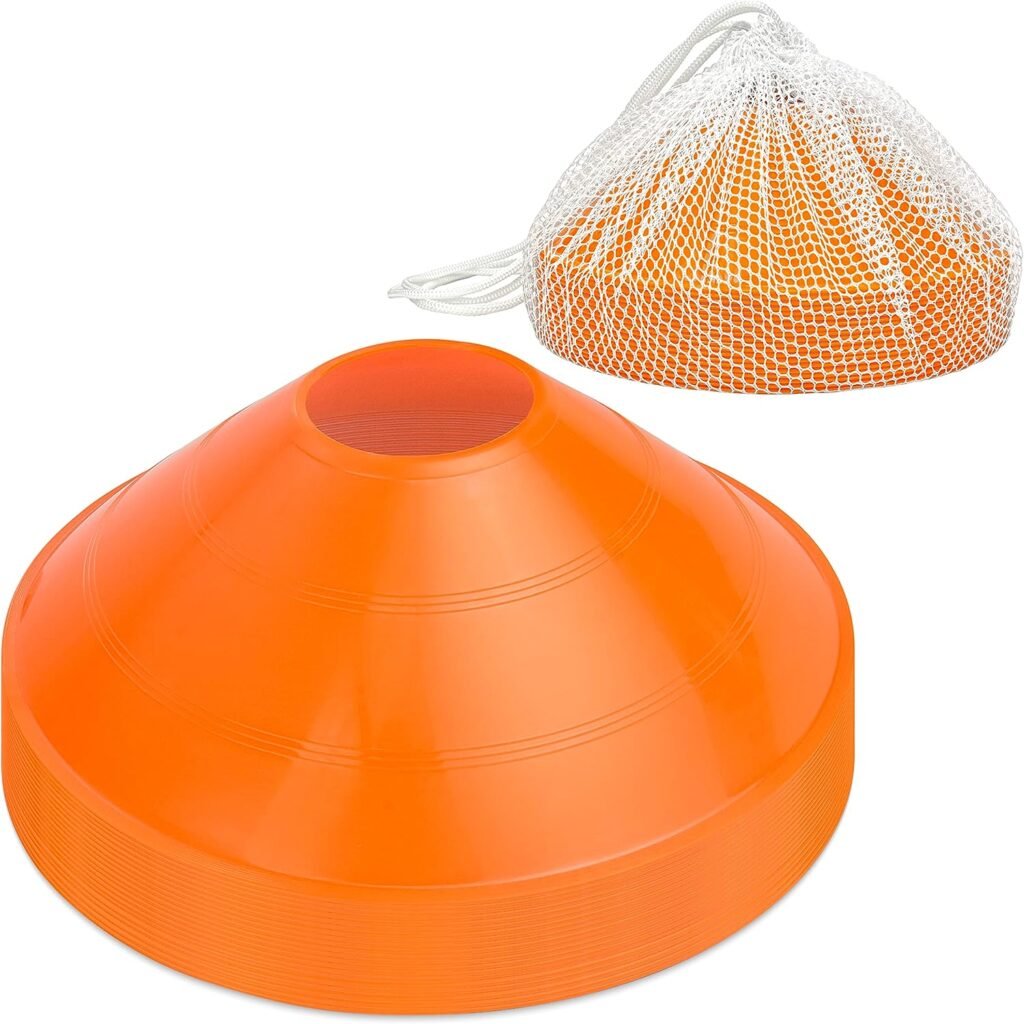 GoSports Sports Training Cone 20 Pack with Tote Bag