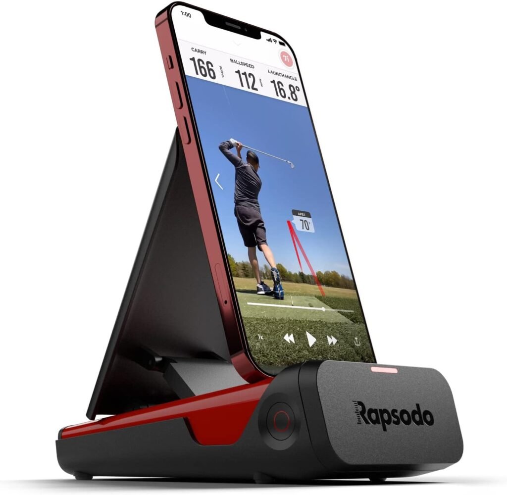 Rapsodo Mobile Launch Monitor for Golf Indoor and Outdoor Use with GPS Satellite View and Professional Level Accuracy, iPhone  iPad Only