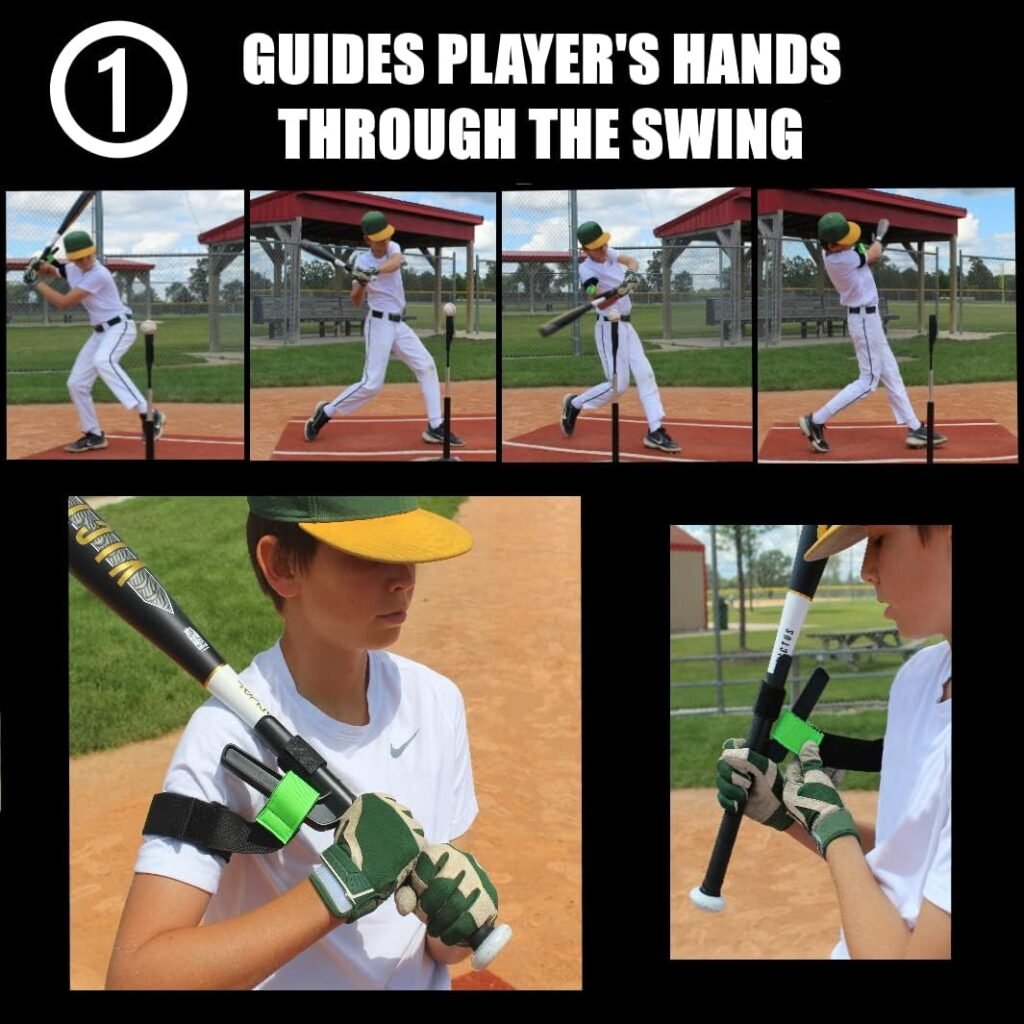 SWINGRAIL Baseball/Softball Swing Trainer Aid - Equipment for Batting and Hitting