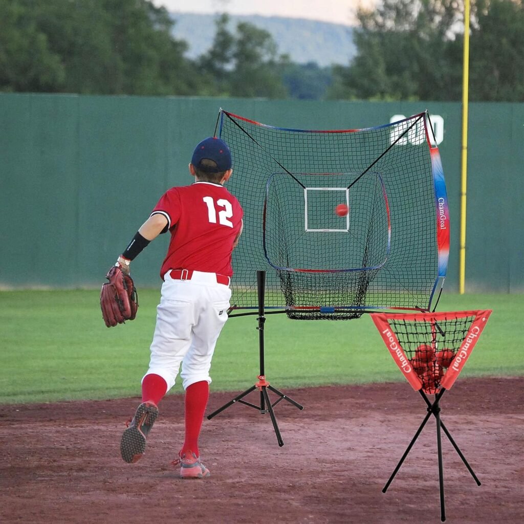 ChamGoal 2 Pack Adjustable Strike Zone Target Baseball Softball Pitching Target Practice Accuracy Training Throwing for Hitting Batting Catching