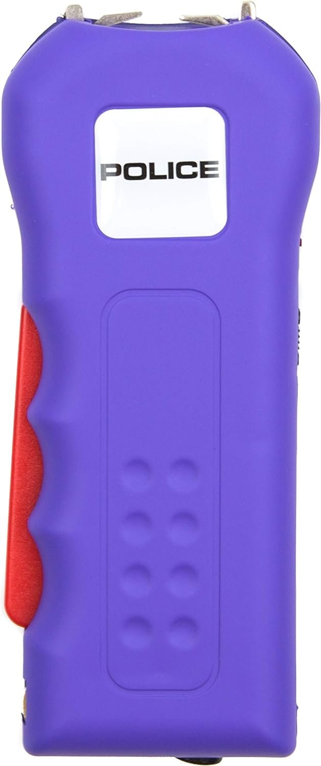 POLICE Stun Gun 512 - Rechargeable with LED Flashlight, Purple