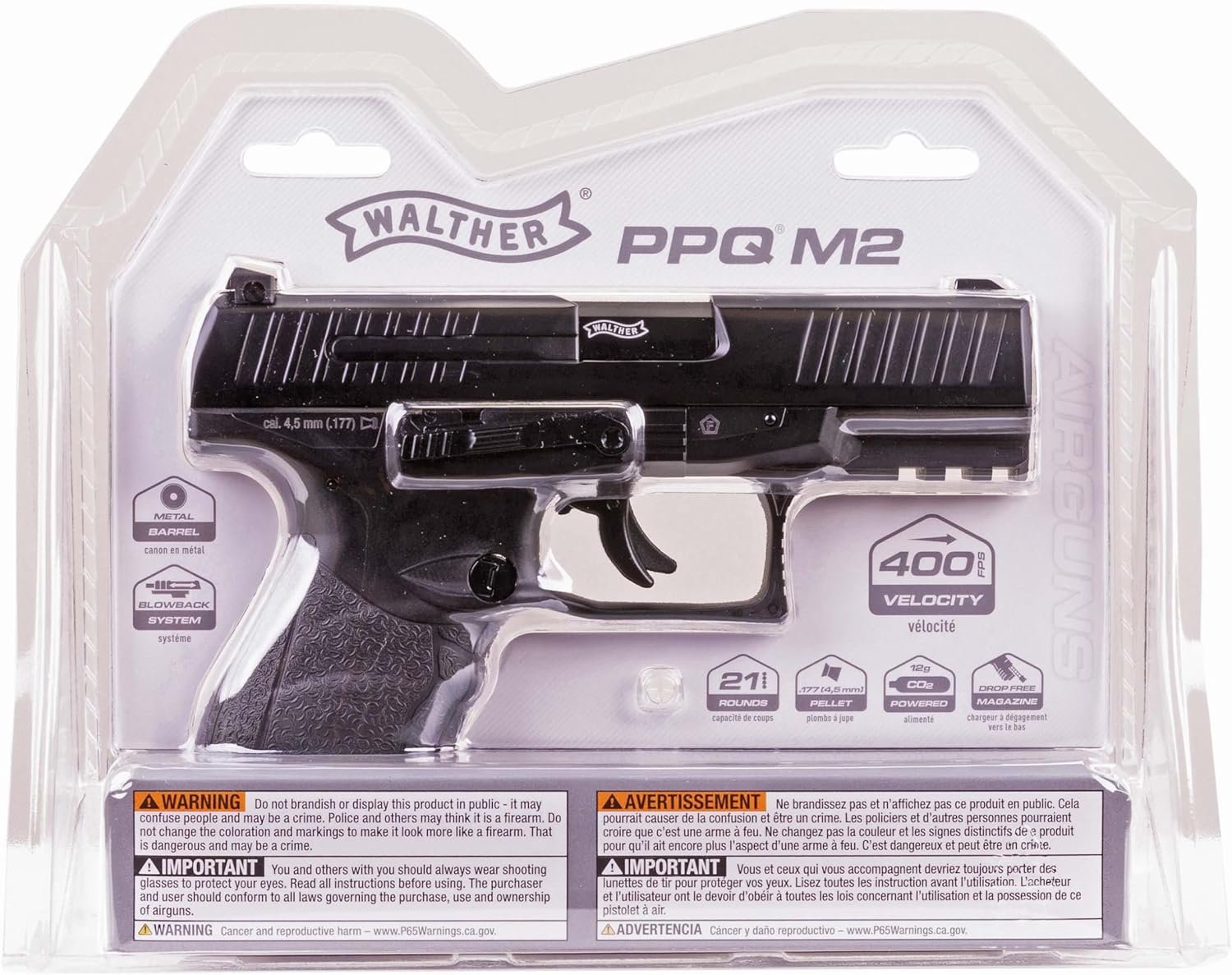 Walther PPQ M2 .177 Caliber Pellet Gun Air Pistol