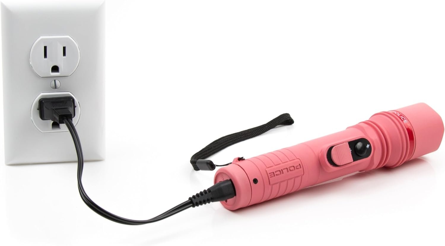 POLICE 305 Stun Gun with LED Flashlight, Pink