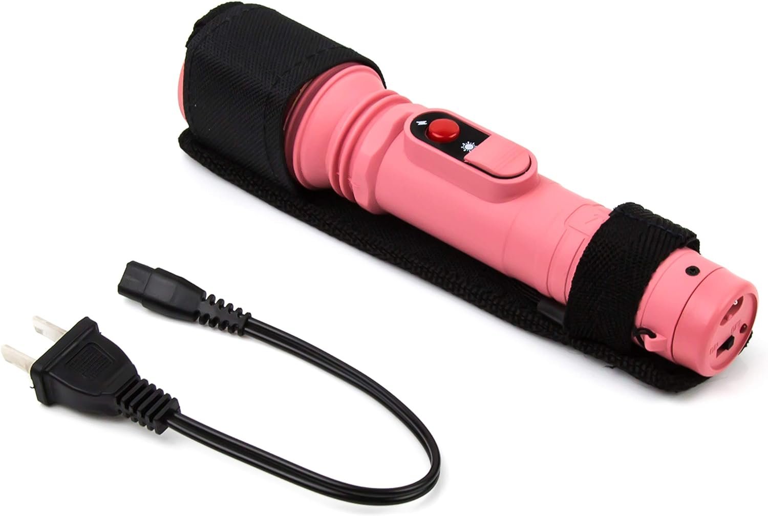 POLICE 305 Stun Gun with LED Flashlight, Pink