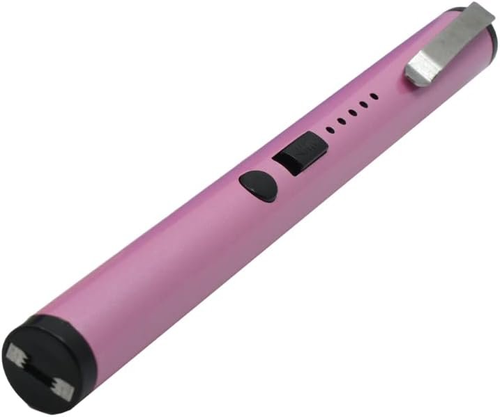REAX USB Rechargeable Stun Gun - Pain Pen Self Defense Weapon With Battery Indicator & Belt Clip