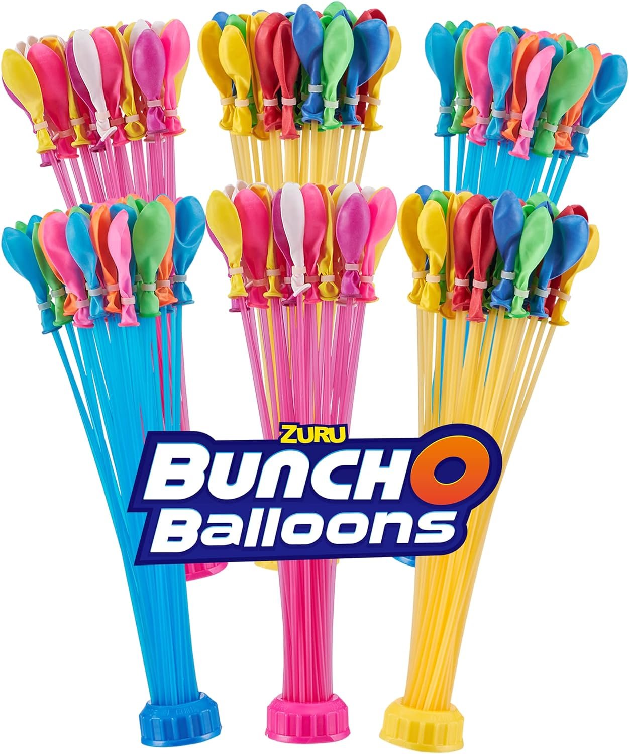 Bunch O Balloons Crazy Color by ZURU, 200+ Rapid-Filling Self-Sealing Water Balloons for Outdoor Family, Friends, Children Summer Fun, Amazon Exclusive (6 Pack)