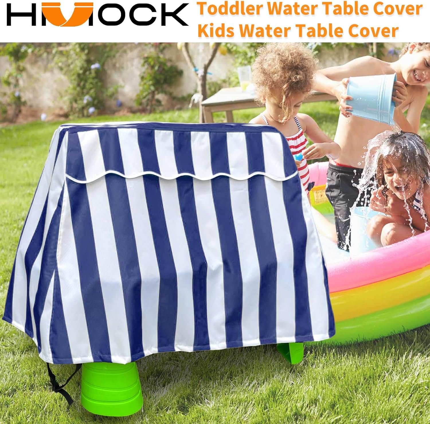 Kids Water Table Cover Fit Step 2 Water Table, Outdoor Table Cover For Step 2 Rain Showers Splash Pond Water Table,Outdoor Water Table Toys Cover for Water Table for Toddlers 1-3 -Cover Only
