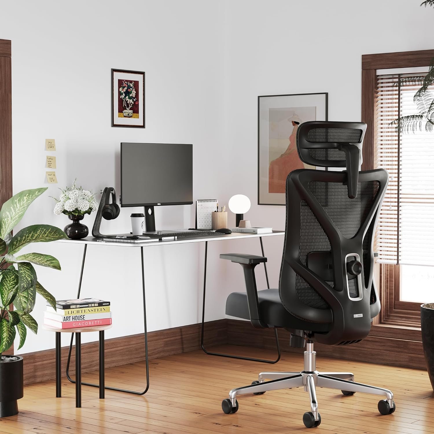T23 Ergonomic Office Chair,Mesh Computer Desk Chairs with Adjustable Lumbar Support,Headrest,3-D Armrests,Swivel Wheels,Comfortable Home Office Desk Chairs for Long Hours,Rolling Gaming Chair