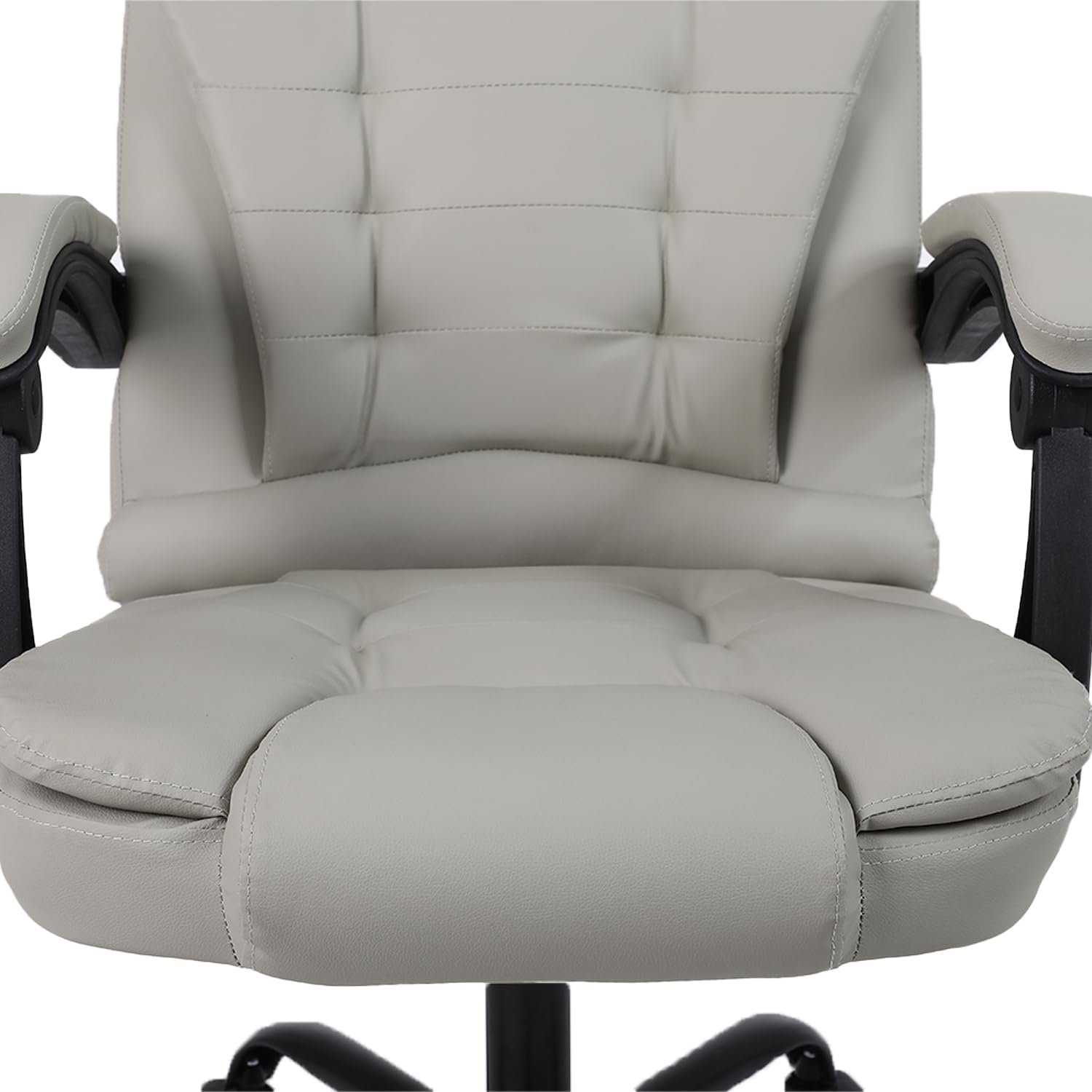 Panana Office Chair Heavy Duty Executive Reclining Computer Swivel Chair (Grey)