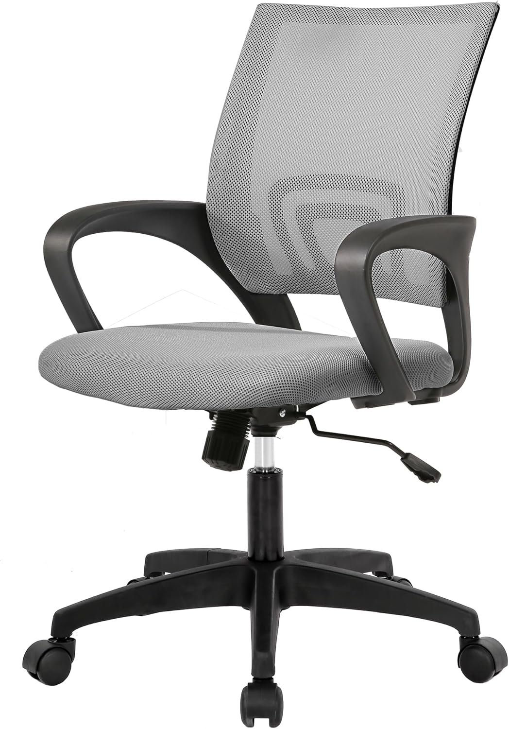 PayLessHere Home Office Chair Desk Computer Chair Adjustable Ergonomic Chair Lumbar Support Armrest Executive with High Density Mesh 360 Degree Swivel Chair for Adults Chair (pack of 1, Grey)