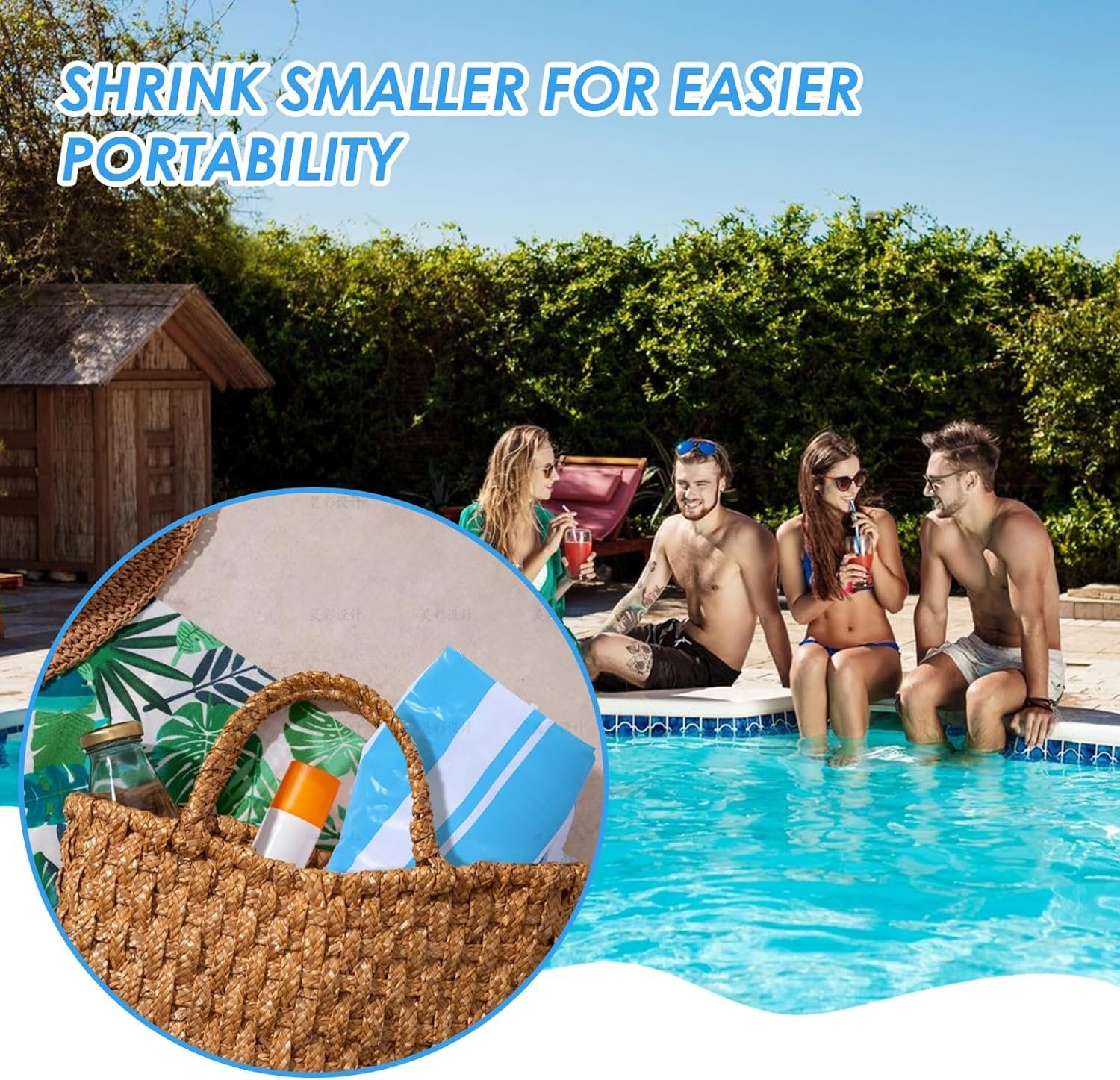 Pool Float Adults 4-in-1 Water Hammock Float,Saddle, Drifter,Lounger Inflatable Pool Floats for Swimming Pool, Beach, Hammock Pool Float