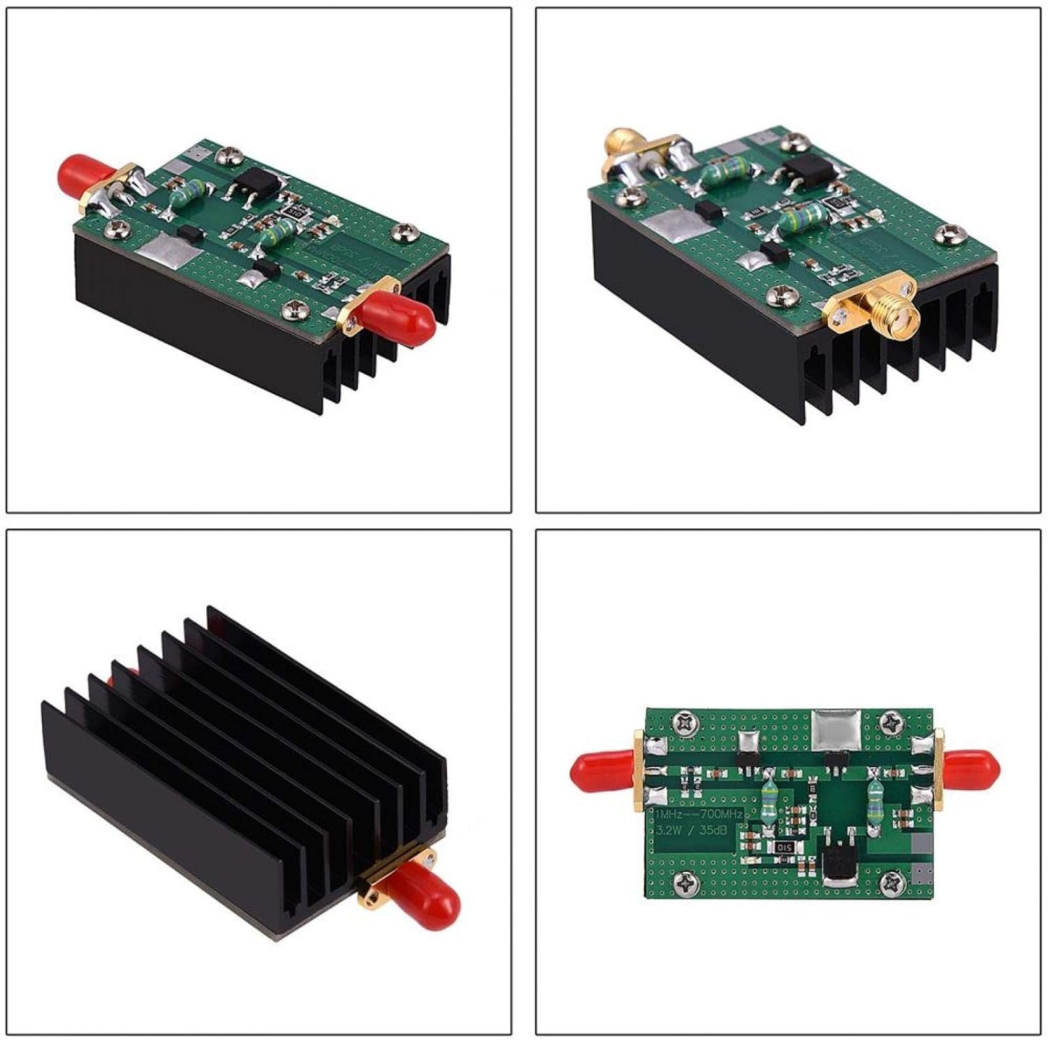 RF Power Amplifier 1MHz-700MHZ 3.2W HF VHF UHF Transmitter Power Amplifier Module for Ham Radio