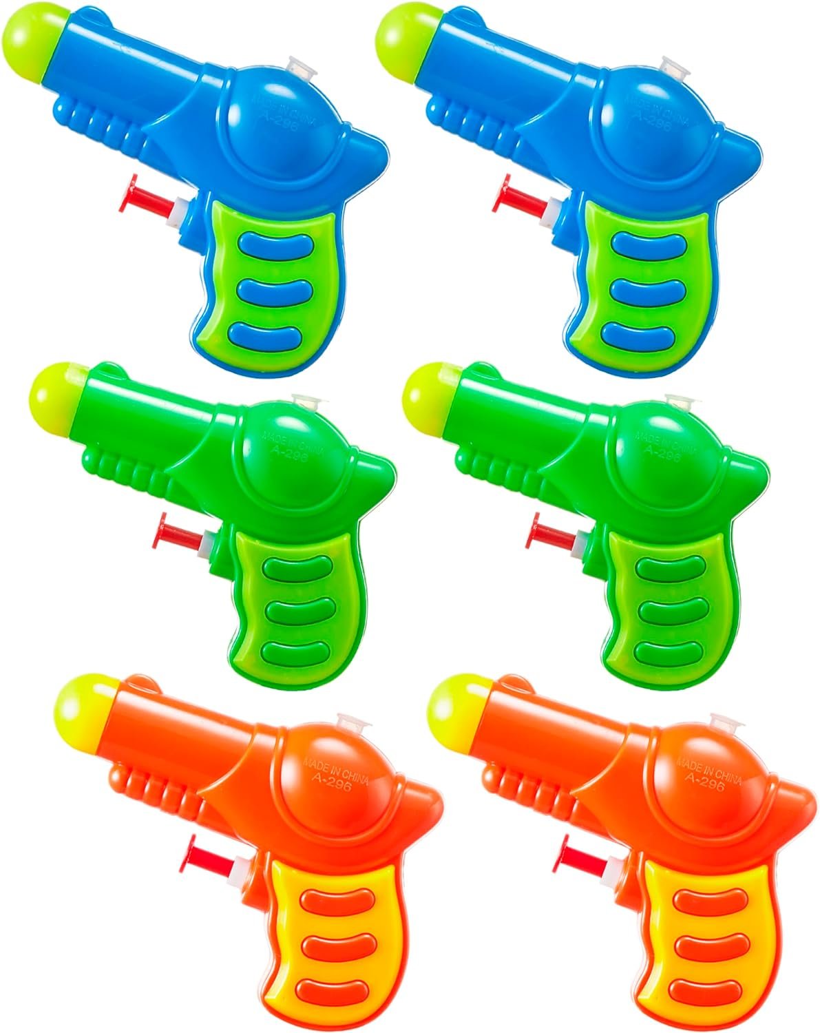 Sloosh 6Pack Mini Water Guns for Kids, Small Squirt Guns Water Blaster Pool Toys for Boys Girls Summer Gifts for Party Favors Outdoor Water Fighting Toys