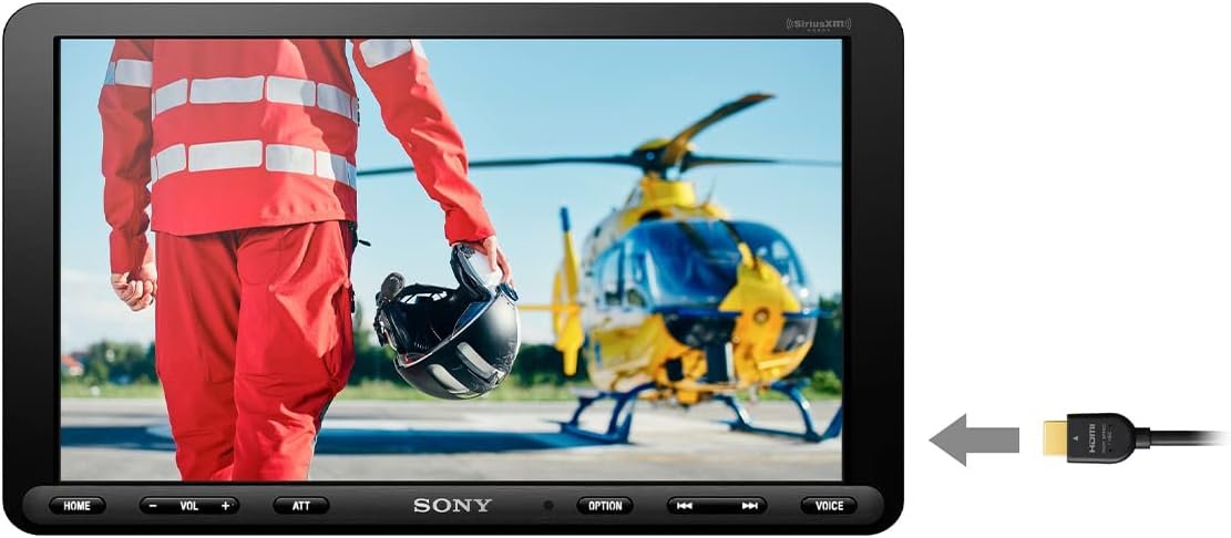 Sony XAV-AX8100 9-inch Floating Multi Media Receiver with Apple Carplay/Android Auto and HDMI Video Input